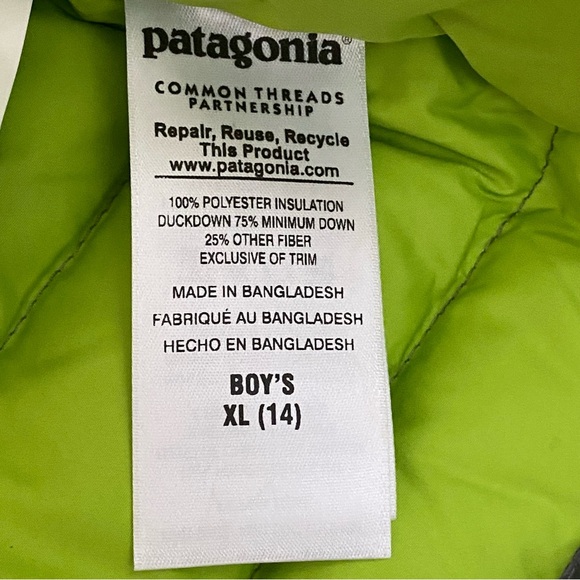 Patagonia Down Sweater Vest XL 14 - Picture 5 of 5